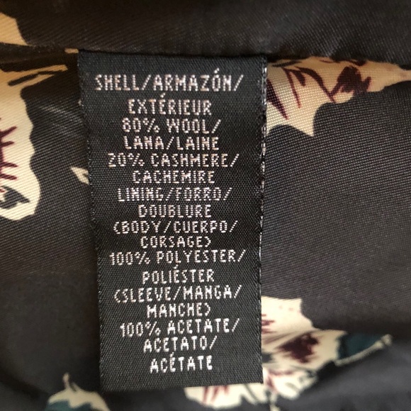 Kenneth Cole Wool/Cashmere Classic long coat Black - Picture 2 of 8